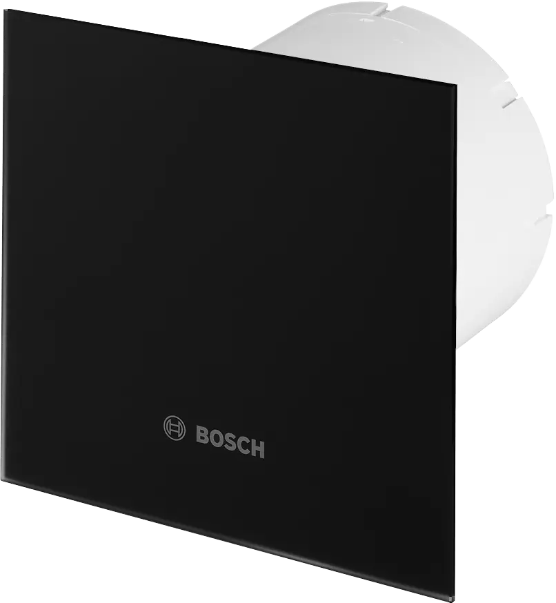 BOSCH F1700 WS125 DP125 Duvar Tipi Aksiyal Fan - PARLAK SİYAH CAM DEKORATİF PANEL